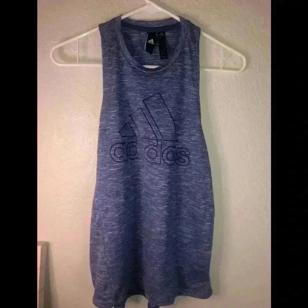 Adidas purple workout tank sz S